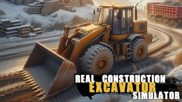 Construction Excavator Simulator Driving