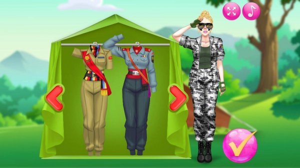 Military Style Dress Up Game