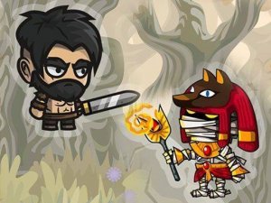 Barbarian VS Mummy: 2D Adventure Game