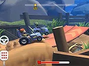 Thrust-Powered Track Runner