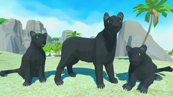 Panther Family Simulator 3D Online Game Animal Sim